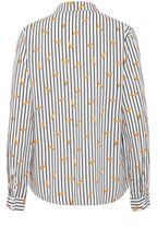 Striped Chilli Print Shirt