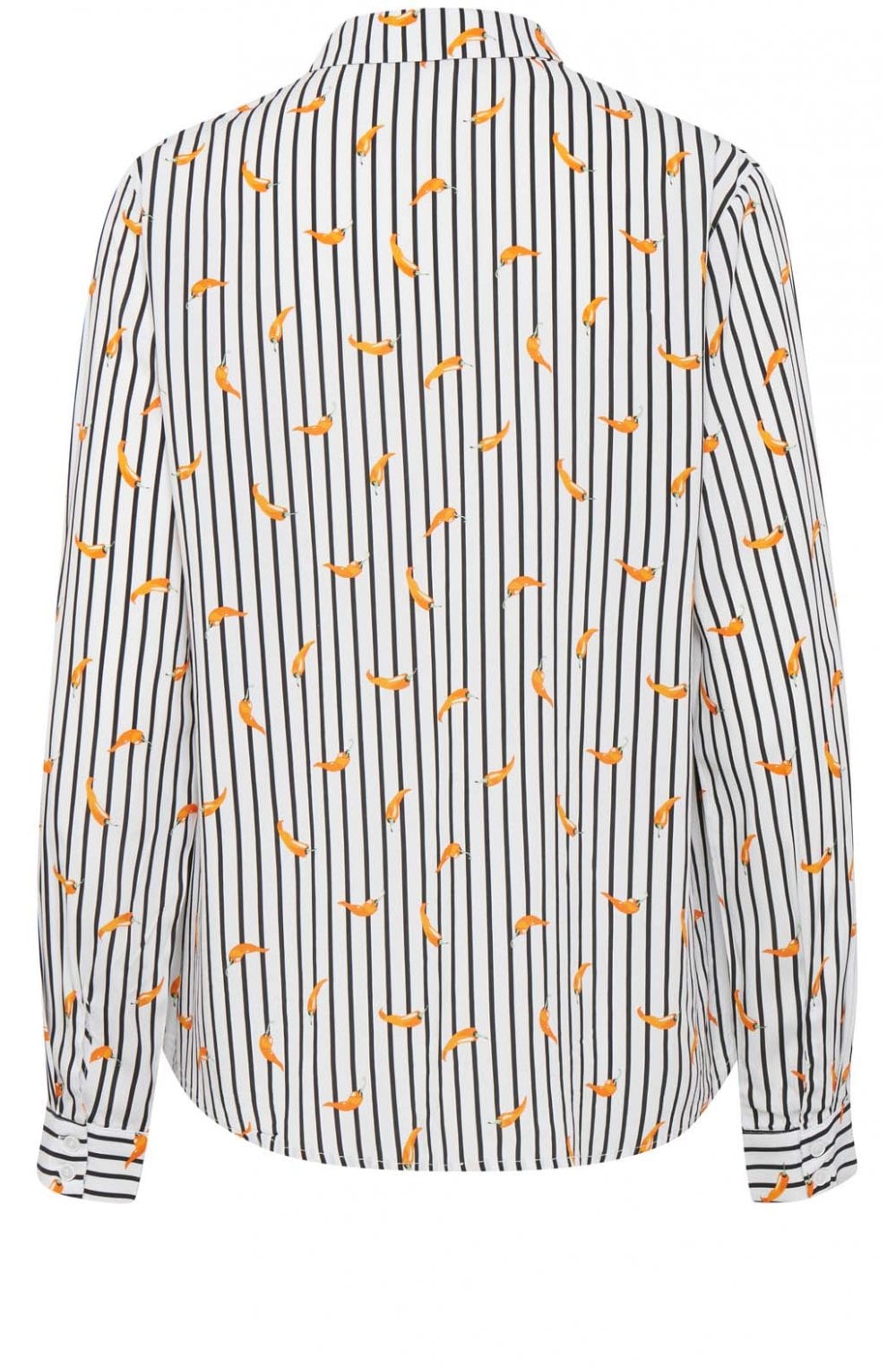 Striped Chilli Print Shirt
