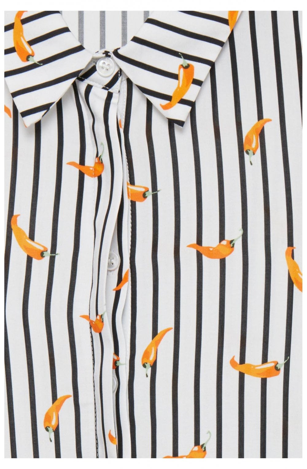 Striped Chilli Print Shirt