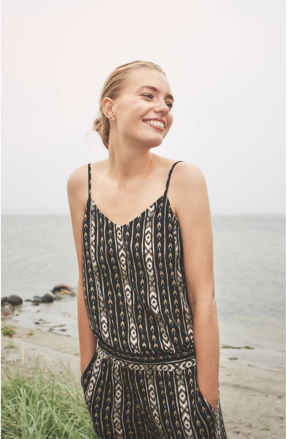 Striped Patterned Vest Top