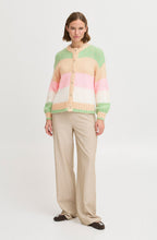 Striped Roseate Loose Fit Cardigan