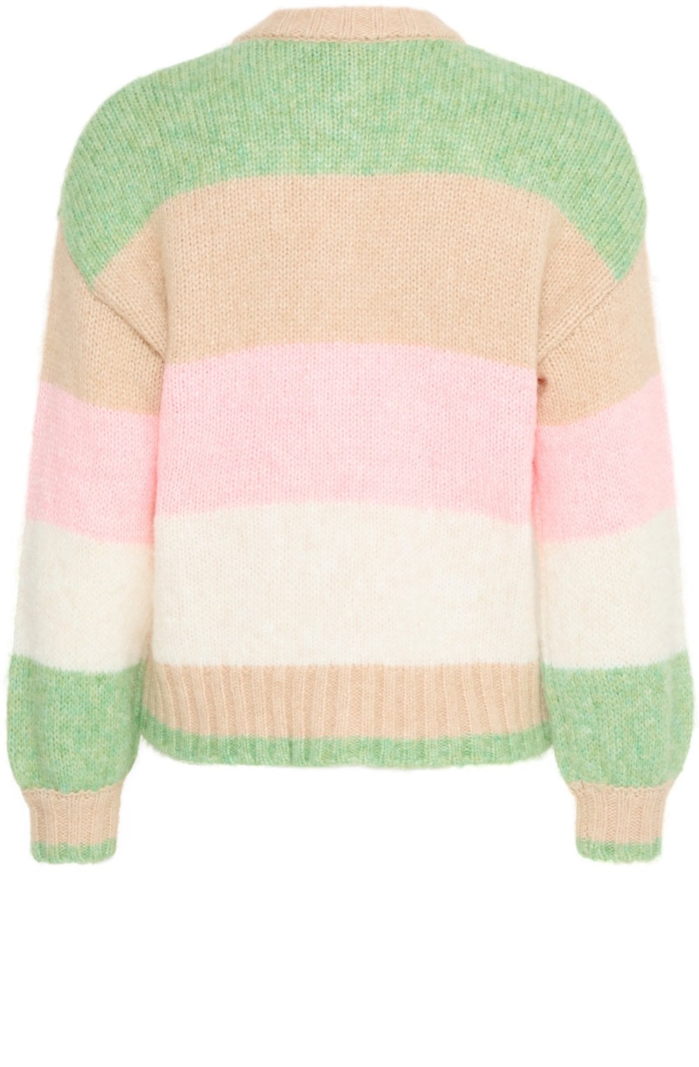 Striped Roseate Loose Fit Cardigan
