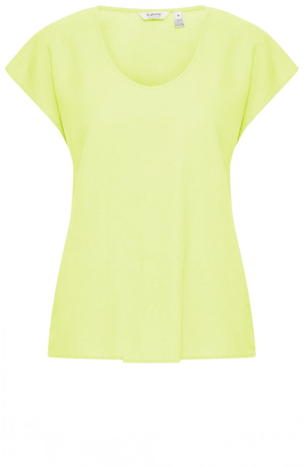 Sunny Lime Linen Mix Blouse