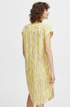 Sunny Lime Linen Mix Shirt Dress