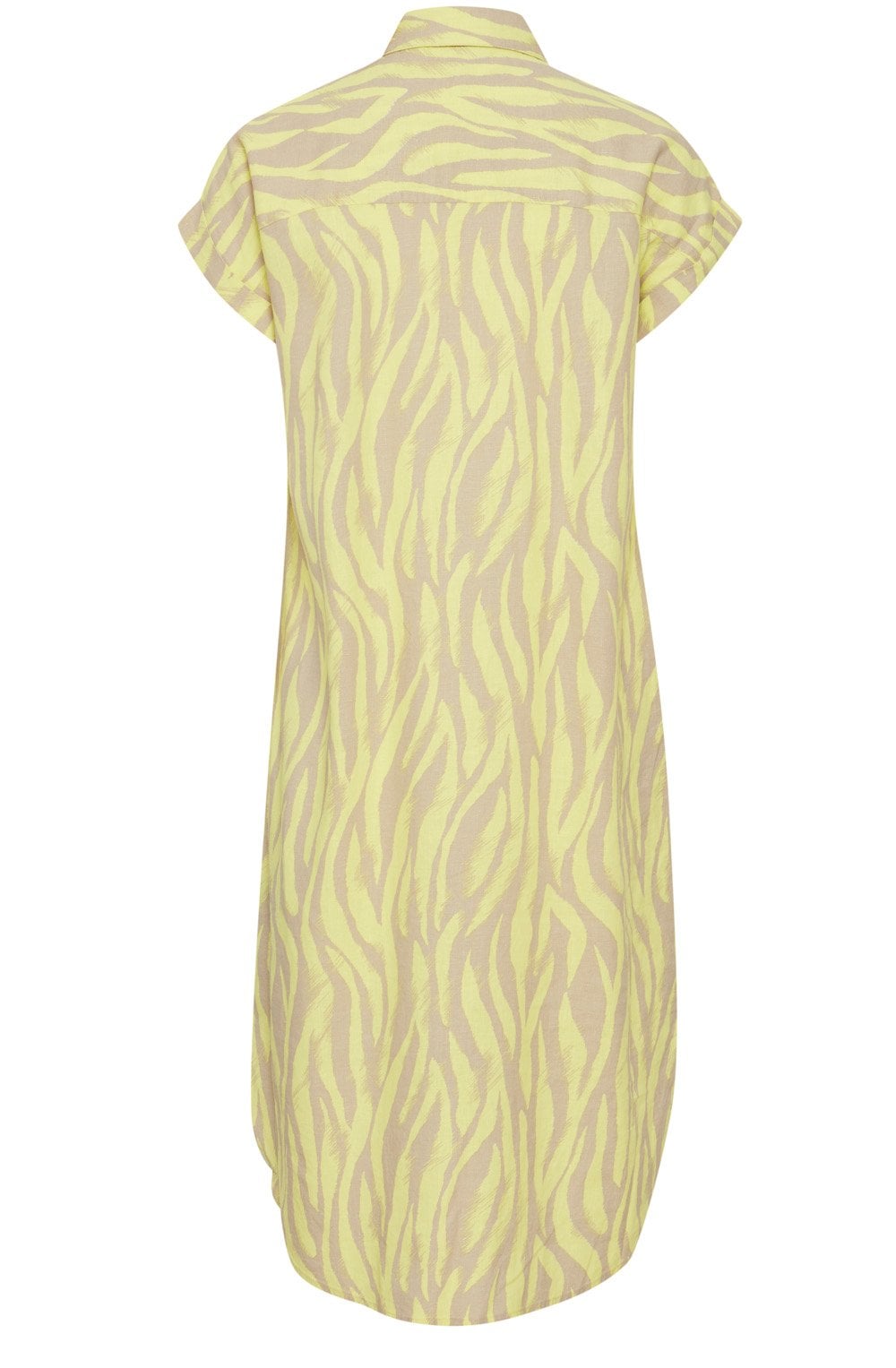 Sunny Lime Linen Mix Shirt Dress