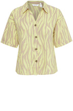 Sunny Lime Linen Mix Shirt
