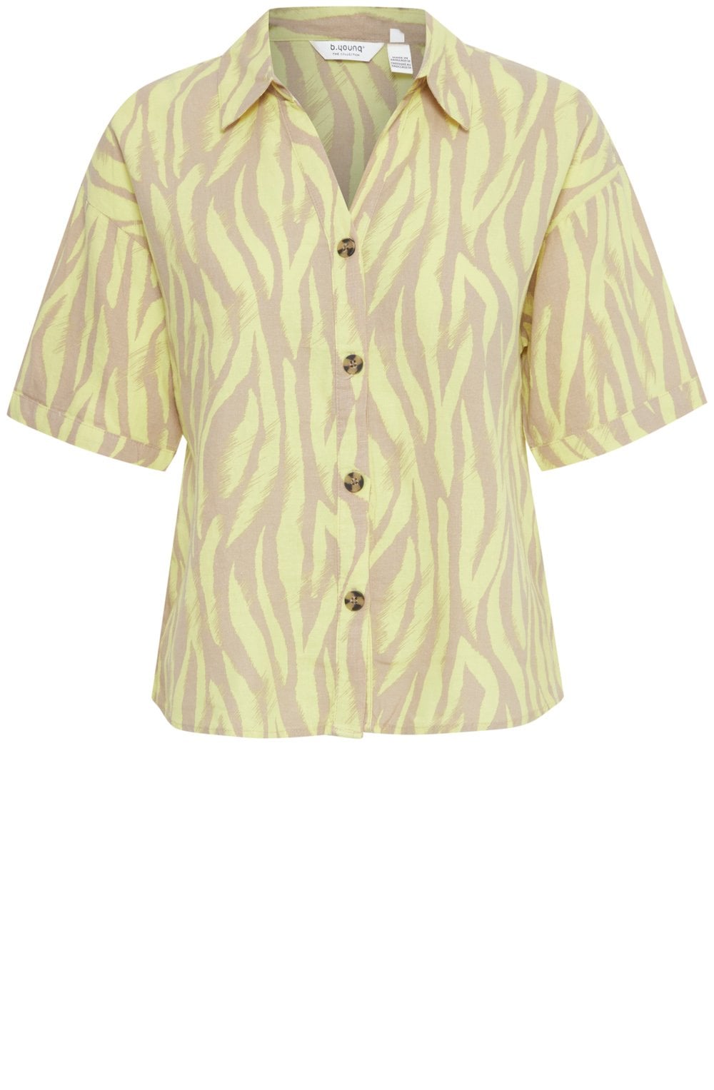 Sunny Lime Linen Mix Shirt