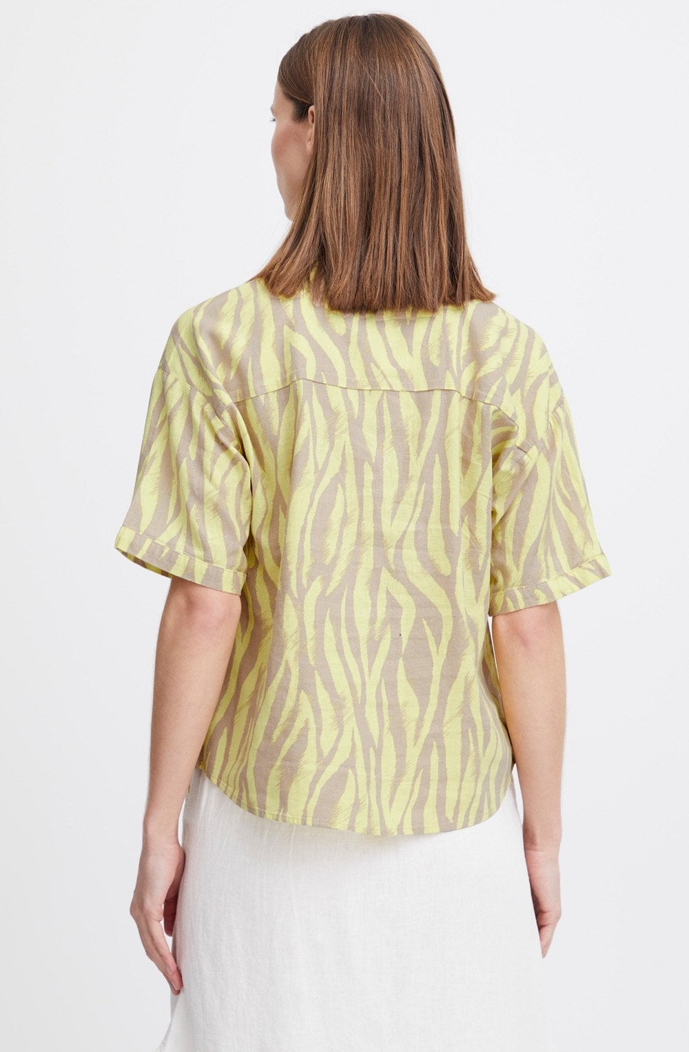 Sunny Lime Linen Mix Shirt