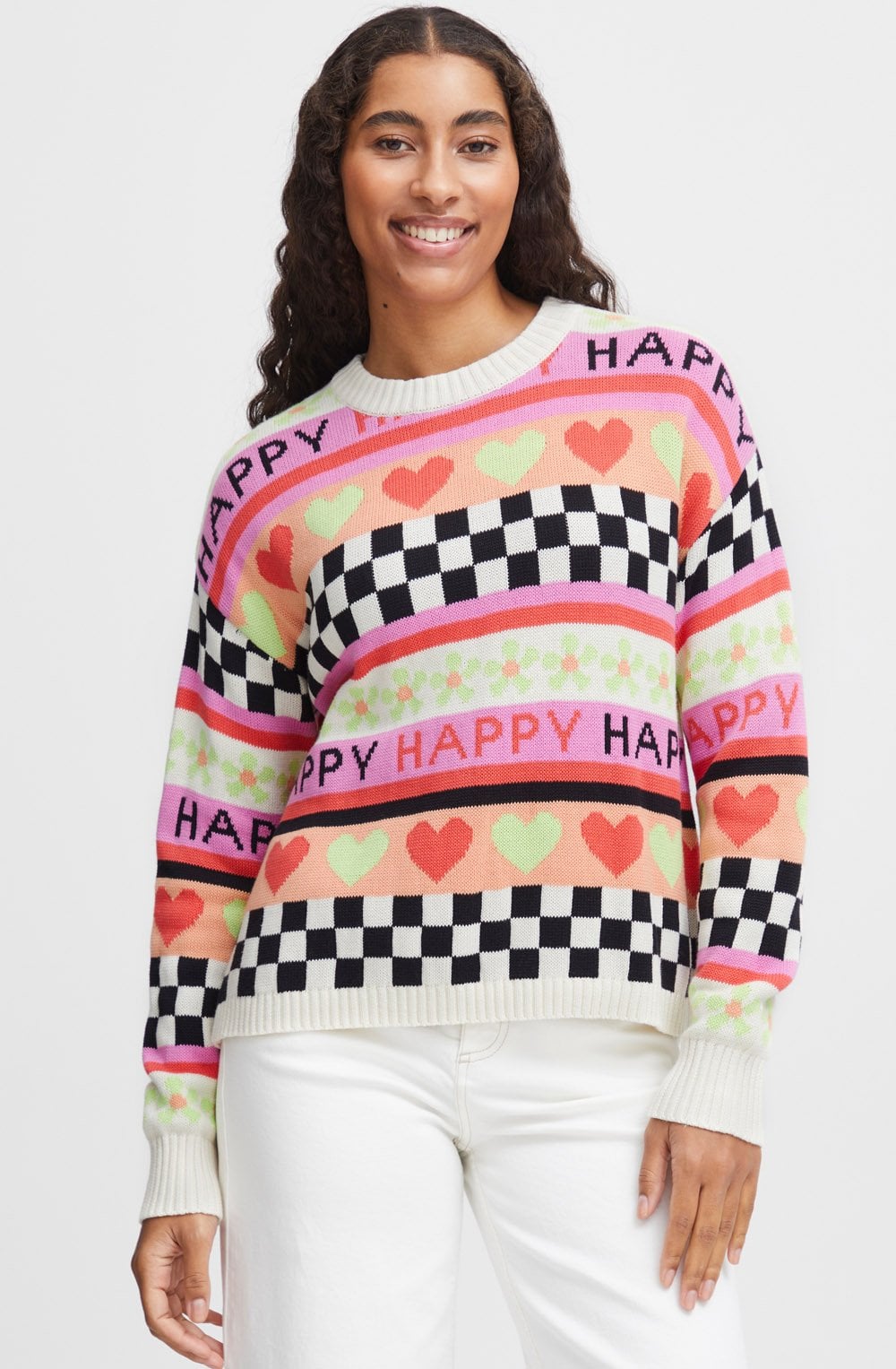 Super Pink Happy Jumper