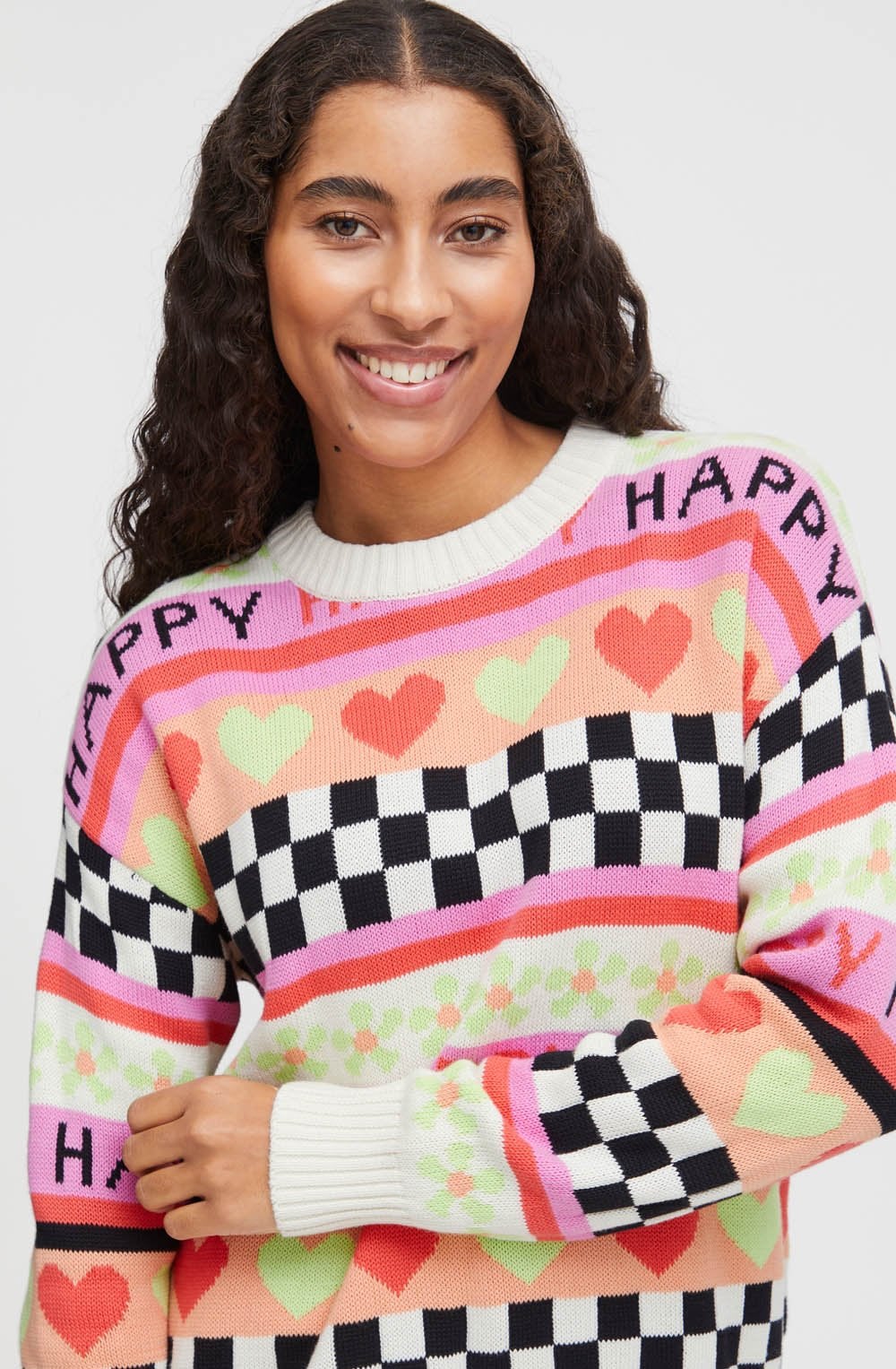 Super Pink Happy Jumper