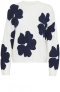 Super Soft Marshmallow and Navy Floral Jumper