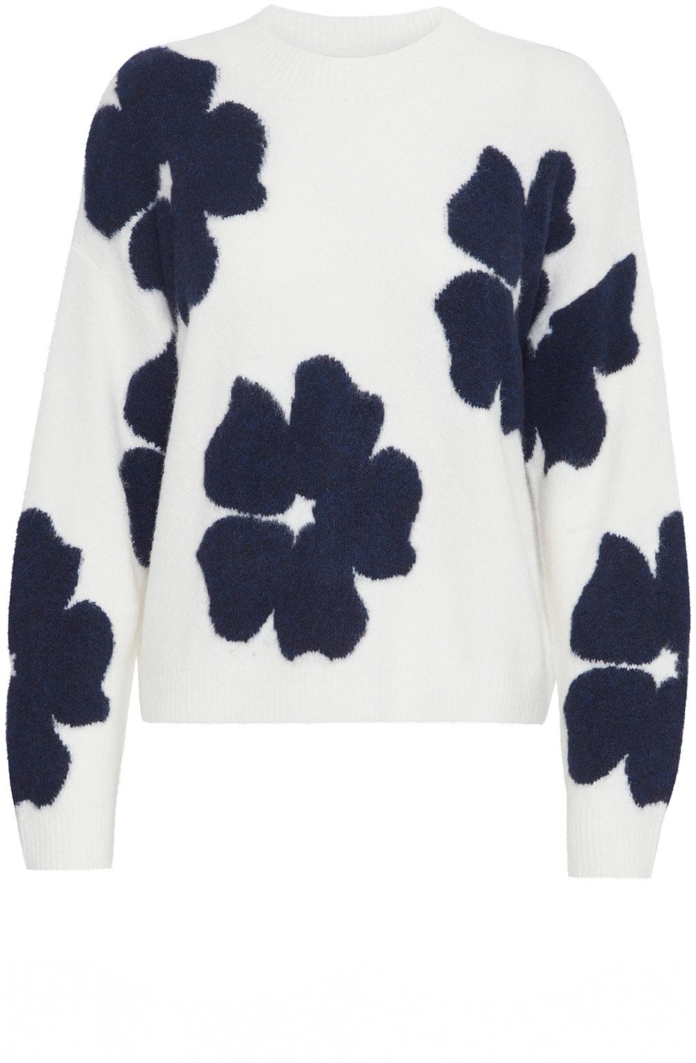 Super Soft Marshmallow and Navy Floral Jumper