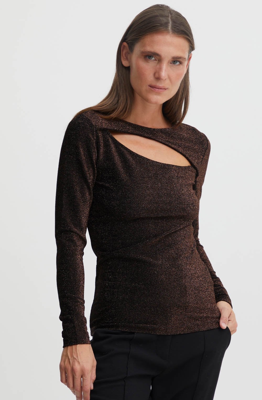 Tacha Copper Mix Slash Front Top