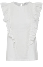 Tallulah Off White Broderie Anglaise Top
