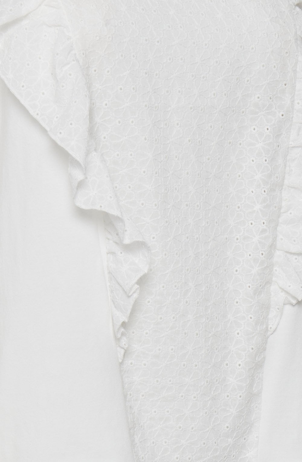 Tallulah Off White Broderie Anglaise Top