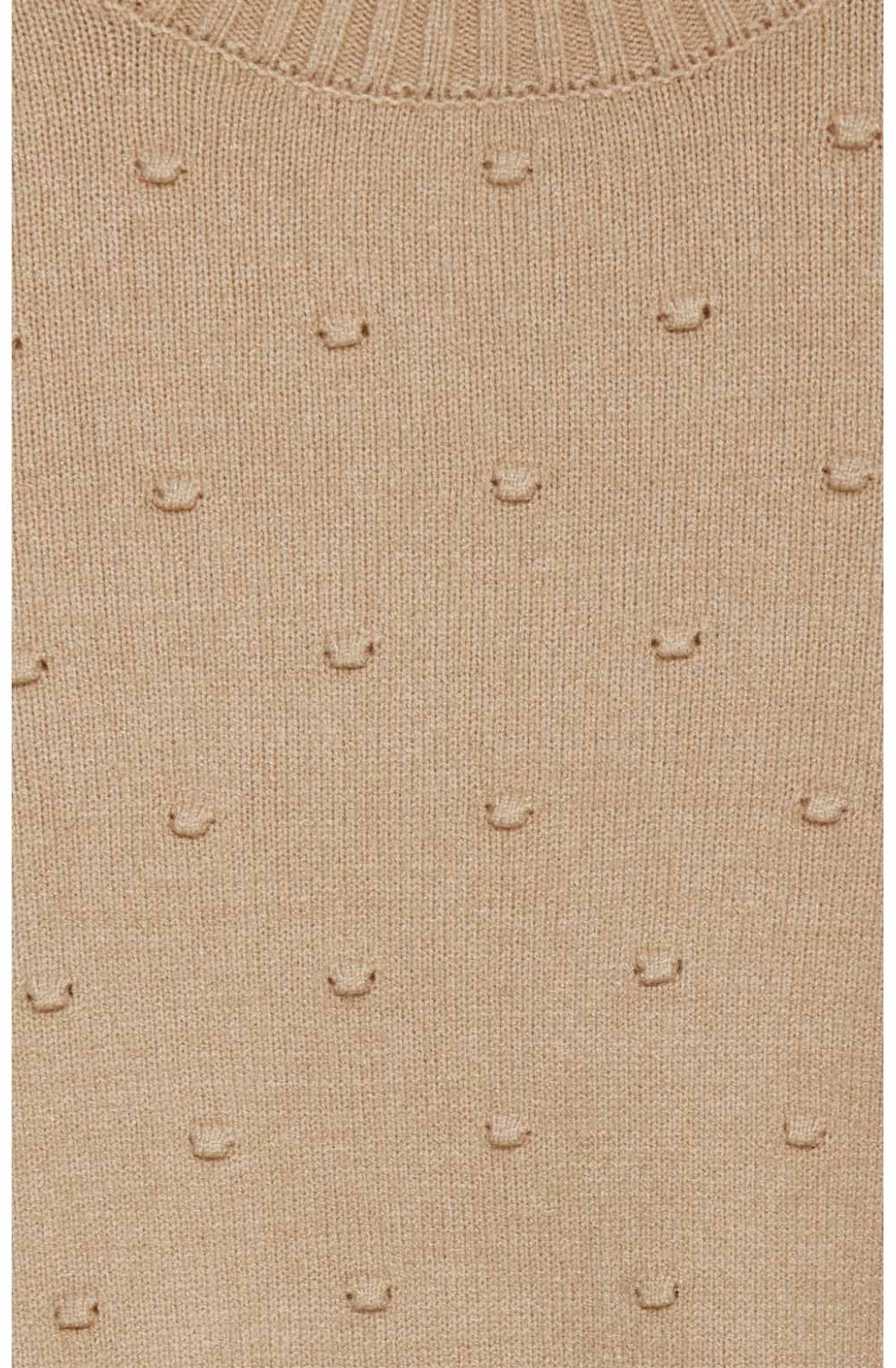 Tan Embossed Spot Jumper