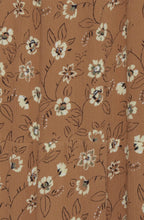 Tan Floral Print Dress