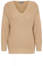Tan Ribbed Knit Jumper