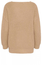Tan Ribbed Knit Jumper