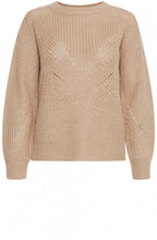 Tan Ribbed Knit Jumper