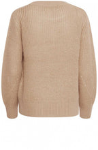 Tan Ribbed Knit Jumper