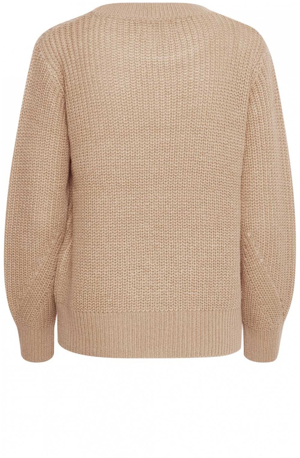 Tan Ribbed Knit Jumper