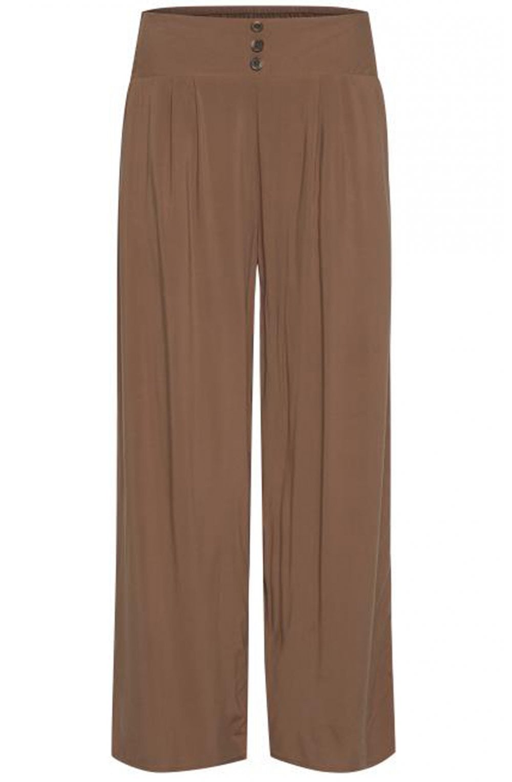 Tan Wide Leg Trousers