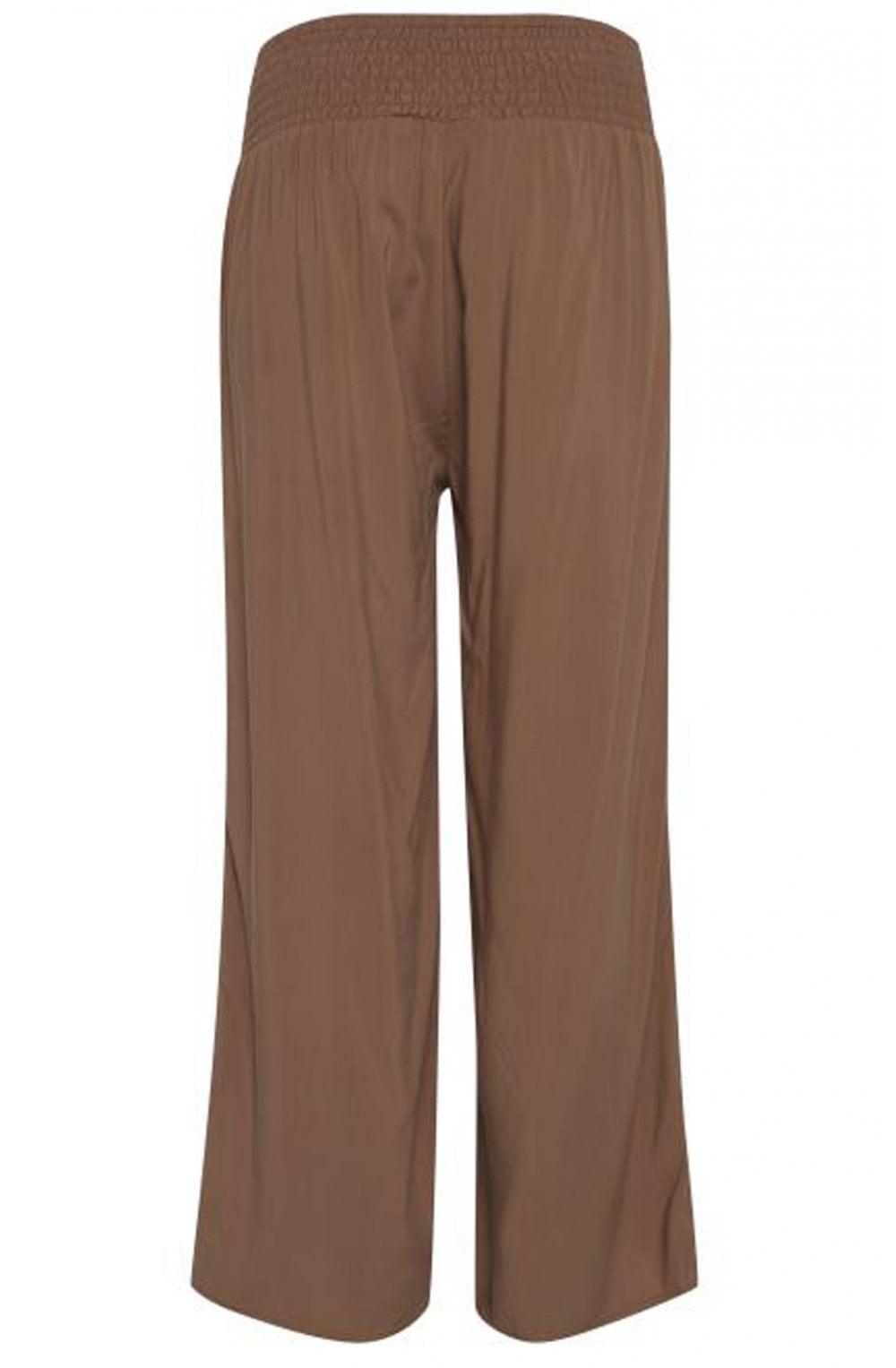 Tan Wide Leg Trousers