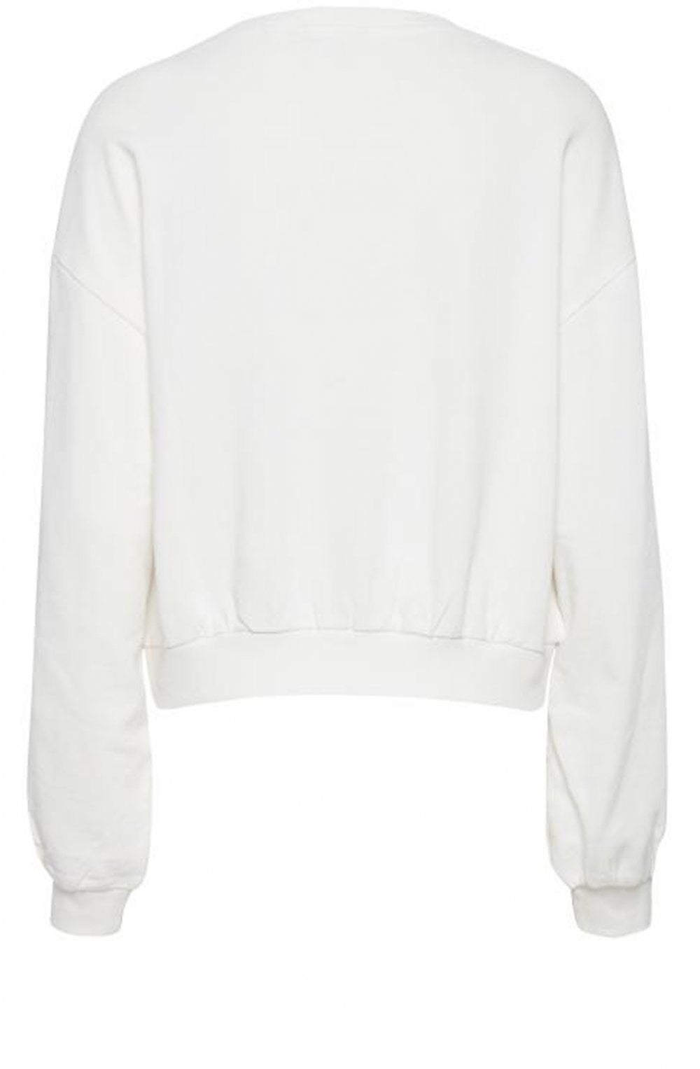 Tatara White Frill Sweatshirt