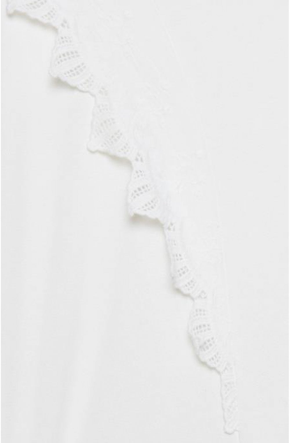 Tatara White Frill Sweatshirt