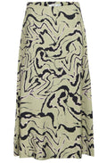 Tea Abstract Animal Print Skirt