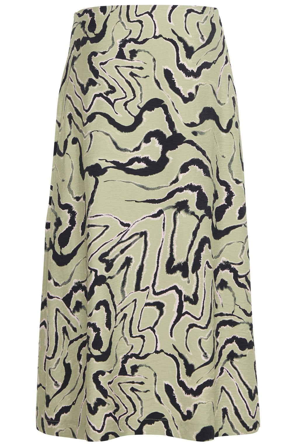 Tea Abstract Animal Print Skirt