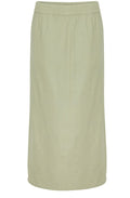 Tea Green Linen Mix Skirt