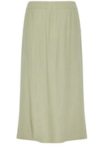 Tea Green Linen Mix Skirt