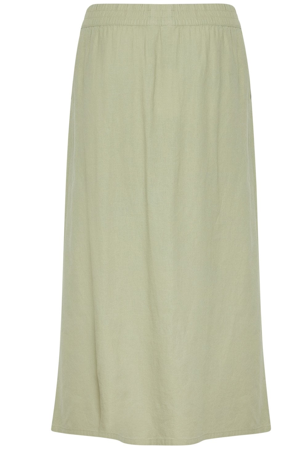 Tea Green Linen Mix Skirt