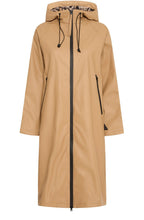 Tiger's Eye Leopard Lined Waterproof Coat