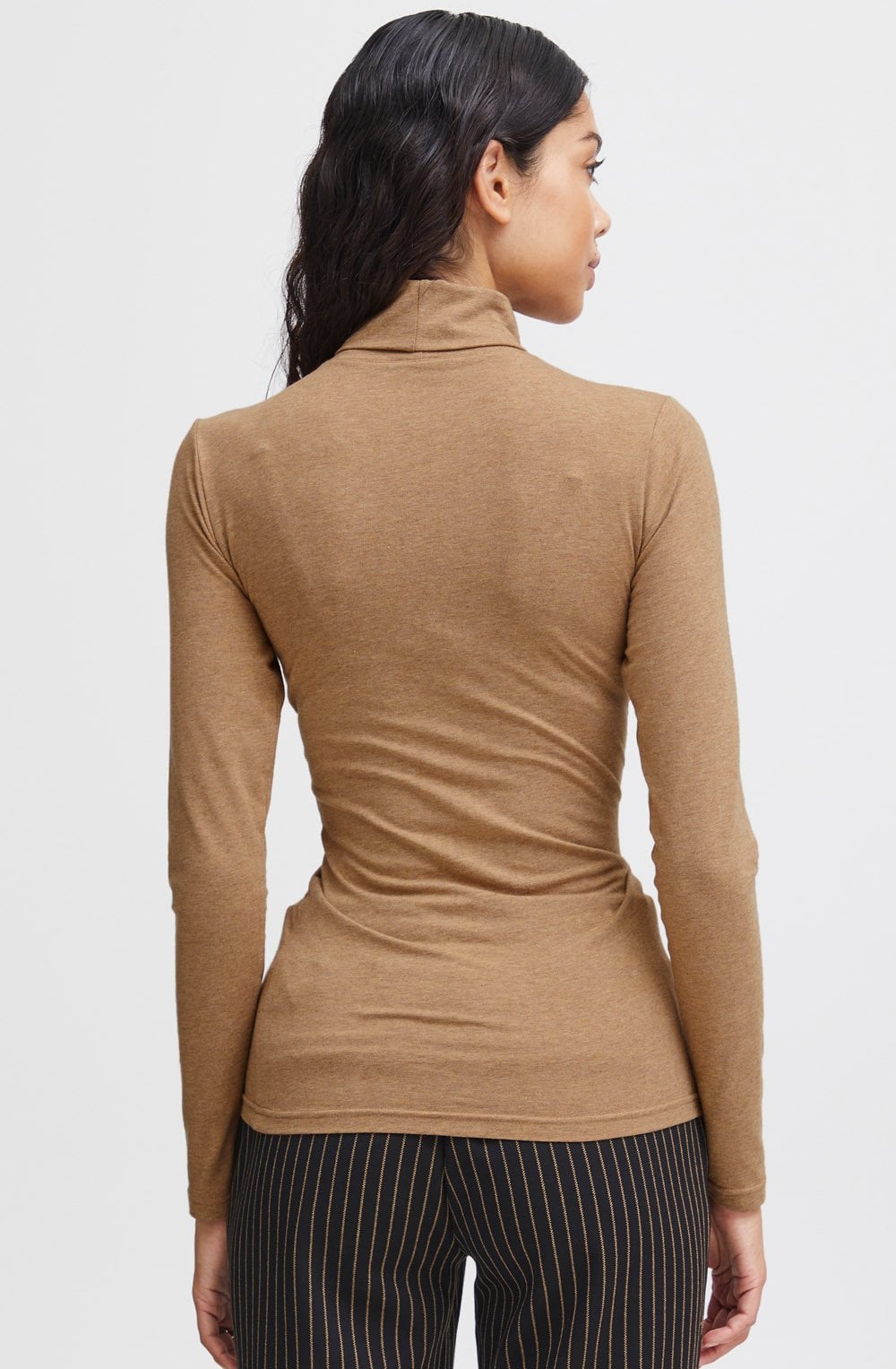 Tiger's Eye Pamila Polo Neck Top