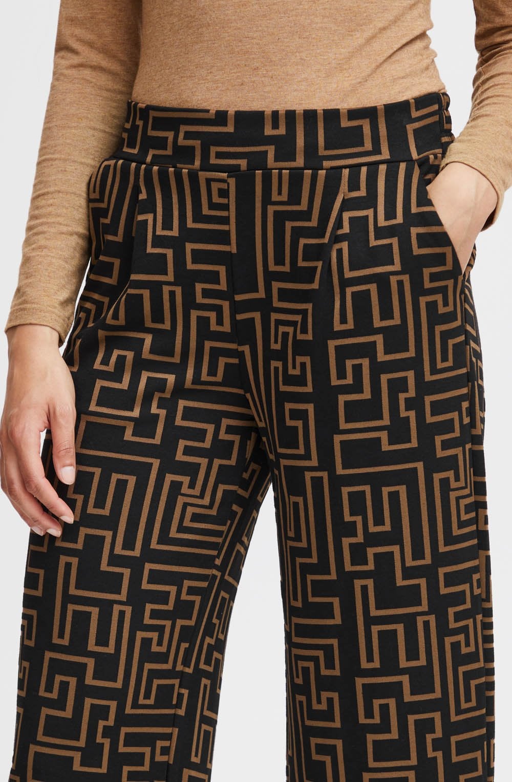 Toasted Coco Ravna Wide Leg Trousers