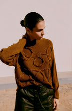Toffee Melange Rope Knit Jumper