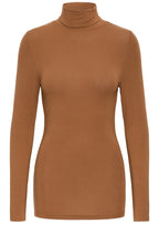 Toffee Roll Neck Top