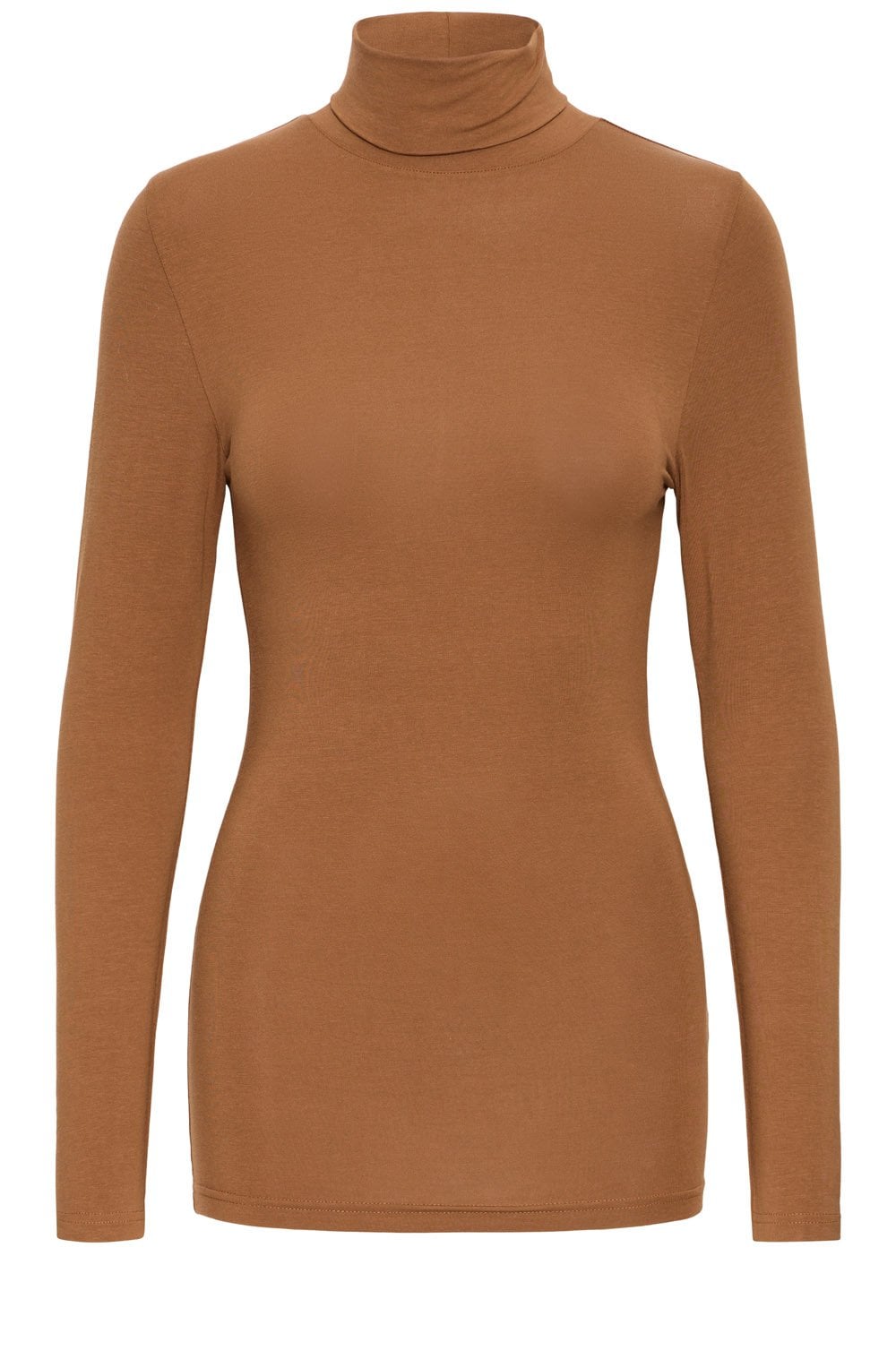 Toffee Roll Neck Top