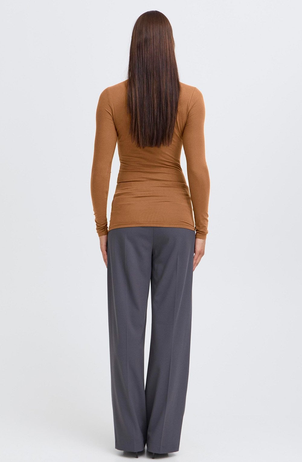 Toffee Roll Neck Top