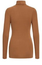 Toffee Roll Neck Top