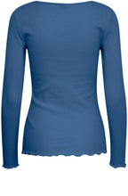 True Navy Lettuce Trim Top