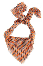 Tulip Orange Patterned Scarf