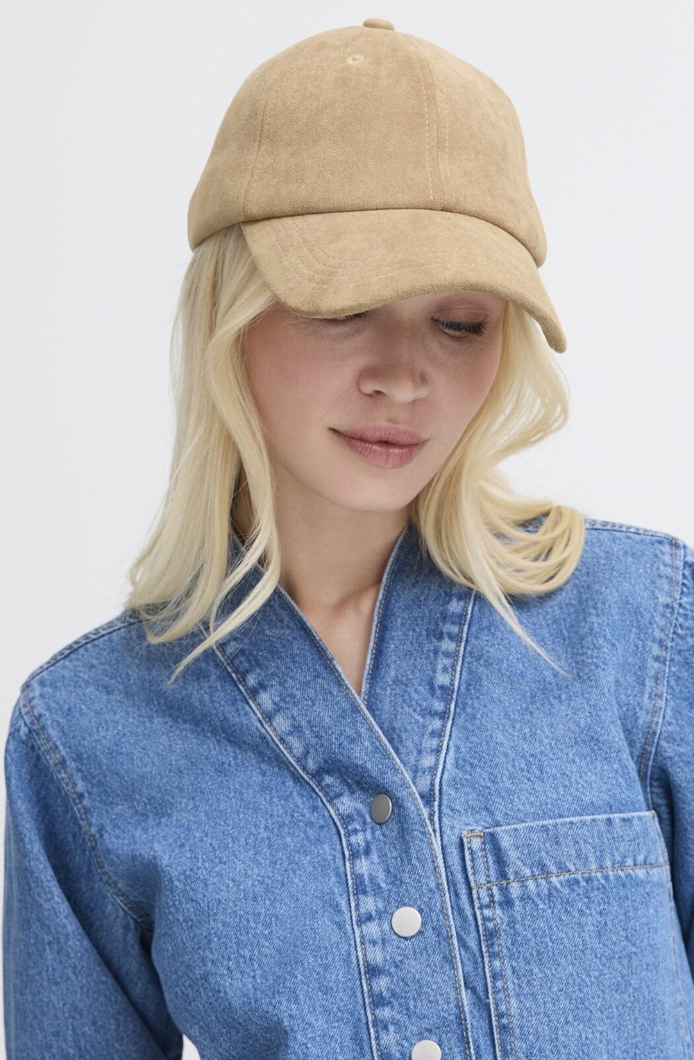 Vuede Tiger's Eye Faux Suede Baseball Cap