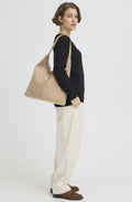 Vuede Tiger's Eye Faux Suede Handbag