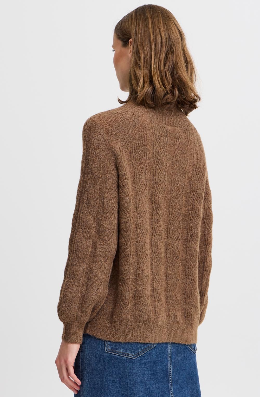 Walnut Otiki Patterned Knit Jumper