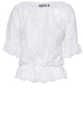 White Anglaise Top