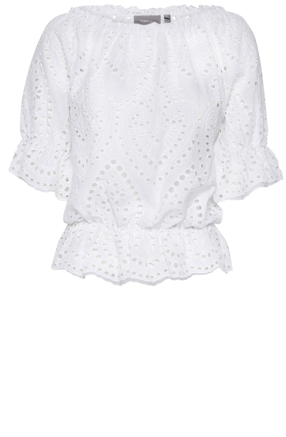 White Anglaise Top